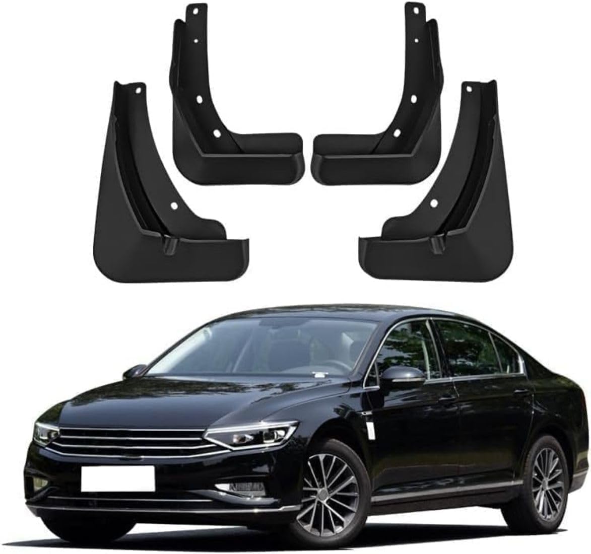 WeiYH No Drill Mud Flaps for Car Front Rear Wheel for VW Passat R Line 2020
