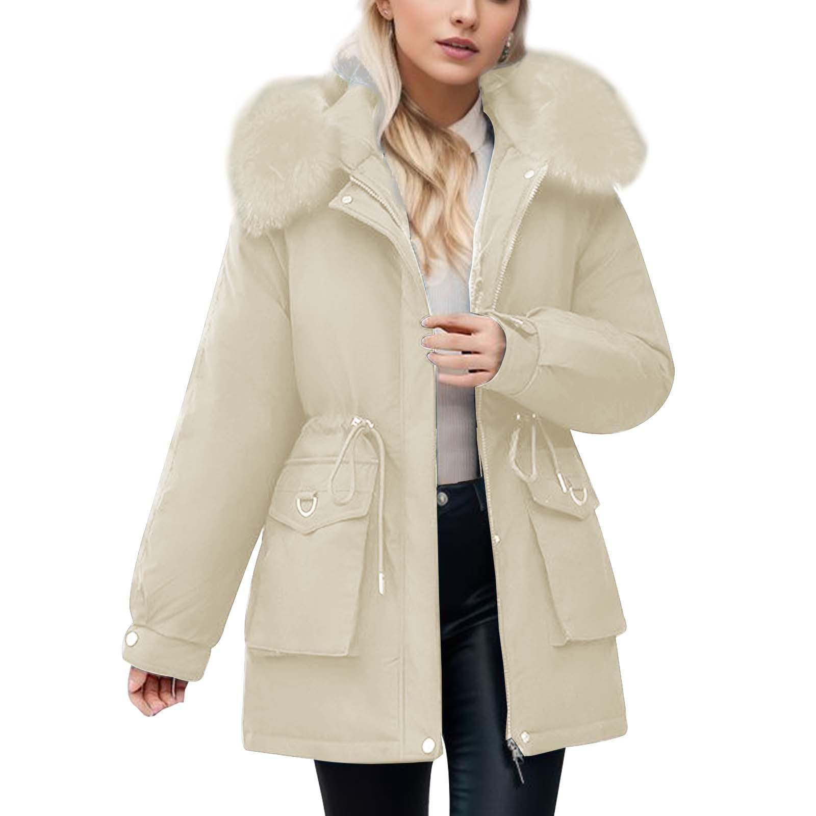 Amazon | [Foreted] モッズコート レディース 裏起毛 ファー