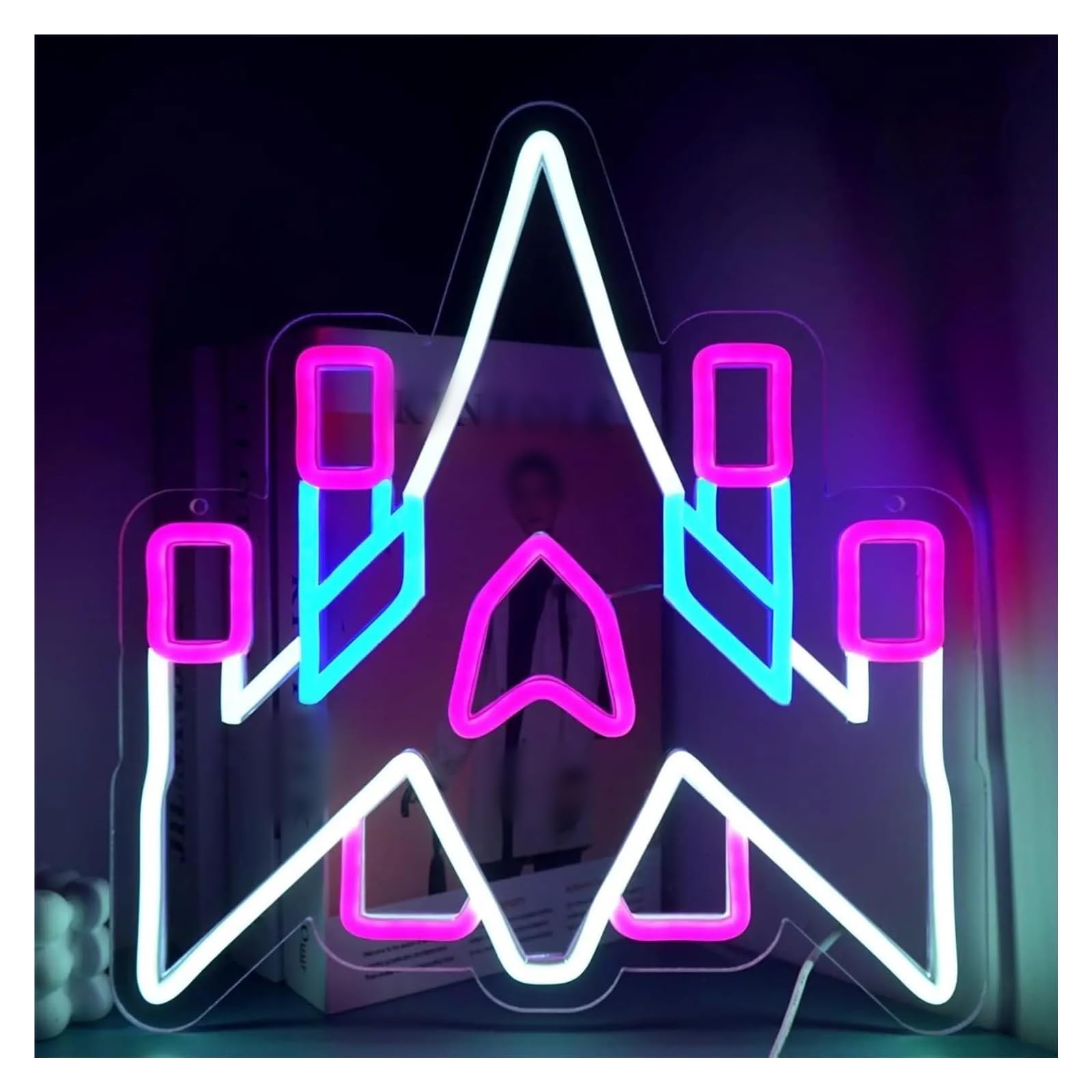 LEMST Signs Lamp Castle Neon Sign Neon Light Sign USB Powered for Wall Art Decor Game Room Girls Room 27x26cm