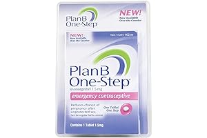 Plan B One-Step Emergency Contraceptive Morning After Pill, Pack of 2 to Prevent Pregnancy