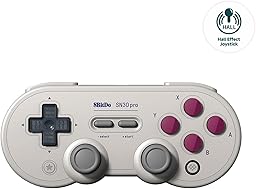 AKNES 8Bitdo SN30 Pro Bluetooth Controller, Hall Effect Joystick Update, Gaming Controller Compatible with Apple, Switch, Windows, Steam Deck, Android and Raspberry Pi - G Classic Edition