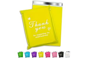 10x13 Inch Yellow Poly Mailers (100 Pieces), Waterproof and Tear-Resistant Shipping Bags