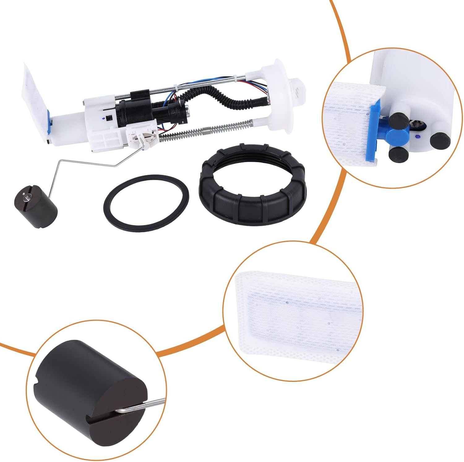 2204852 Fuel Pump Assembly 2521307 with Tank Seal fit for 2013-2019 Polaris Ranger 900 XP Crew EPS Ranger 900 Crew EPS Ranger 1000 XP Crew EPS Replaces 2521196, 47-1010, 2521363-E