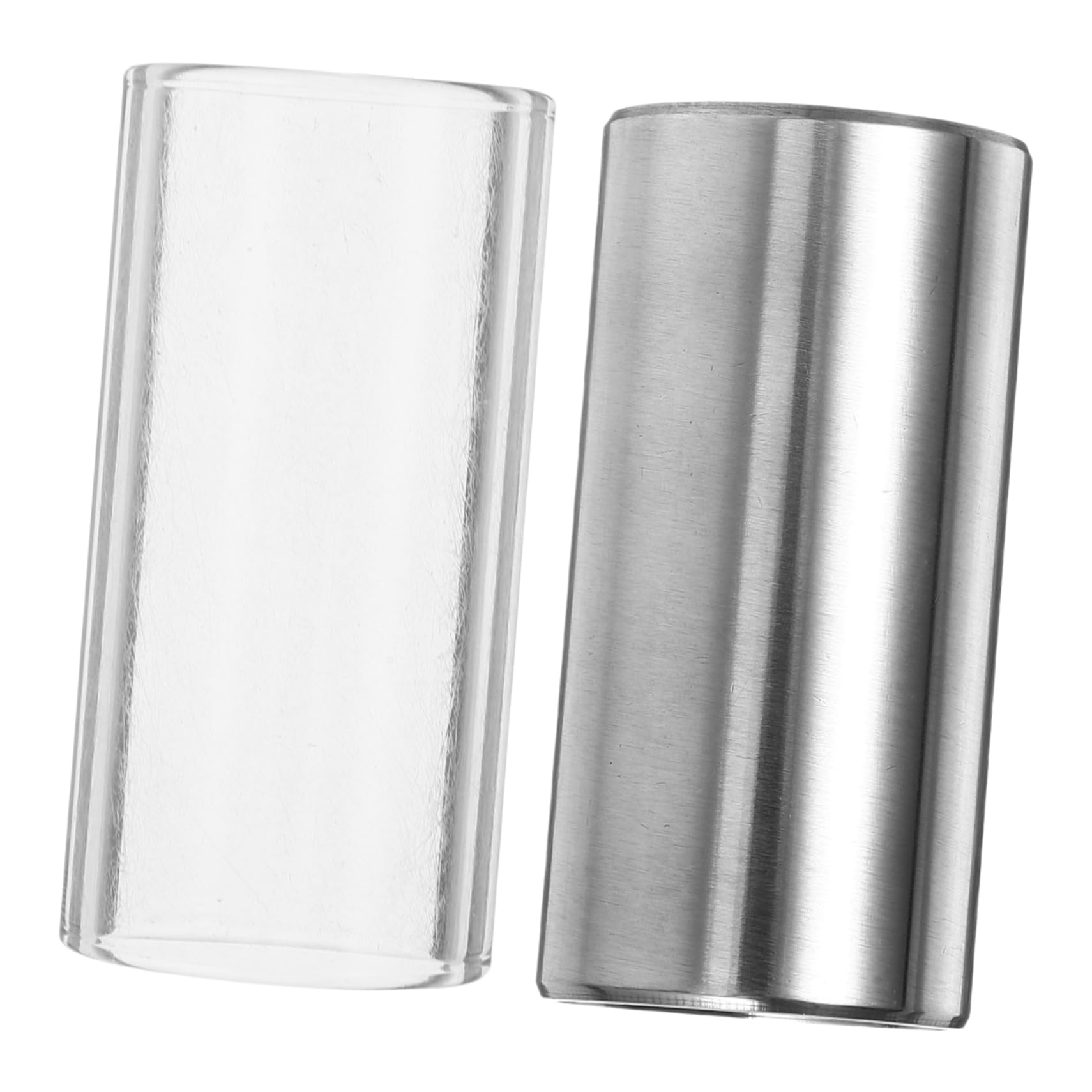 JOINPAYA Guitar Glass Stainless Steel Medium Bottleneck Slides Standard Size for Professional Guitar Lovers