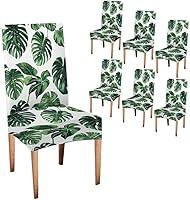 Vista 41 de CAPSCEOLL Fundas para Sillas De Comedor 4, Funda elástica para silla de comedor, lavable de elastano, fundas para sillas Parsons de cocina, Fundas