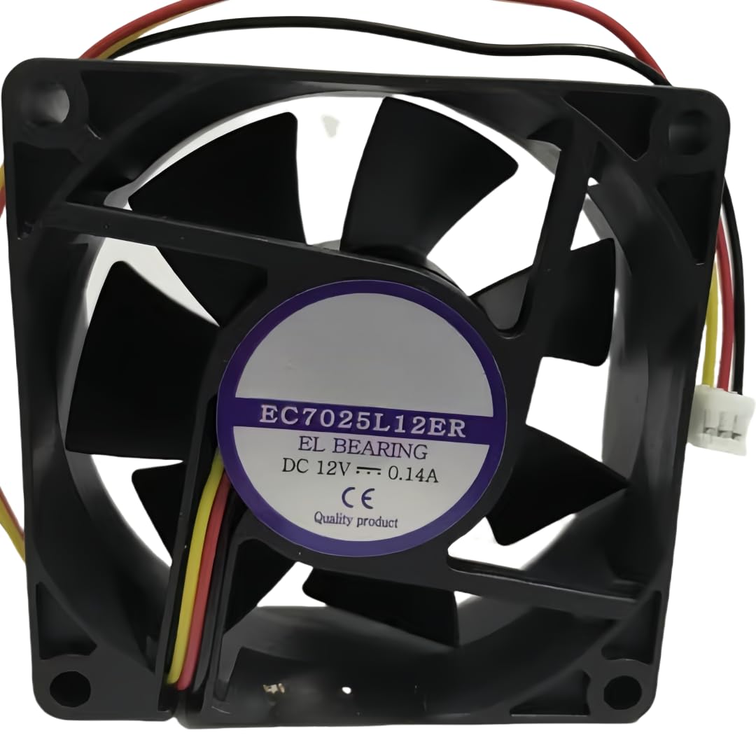 PEQYUACTE EC7025L12ER DC12V 0.14A 7025 Cooling Fan 70X70x25MM