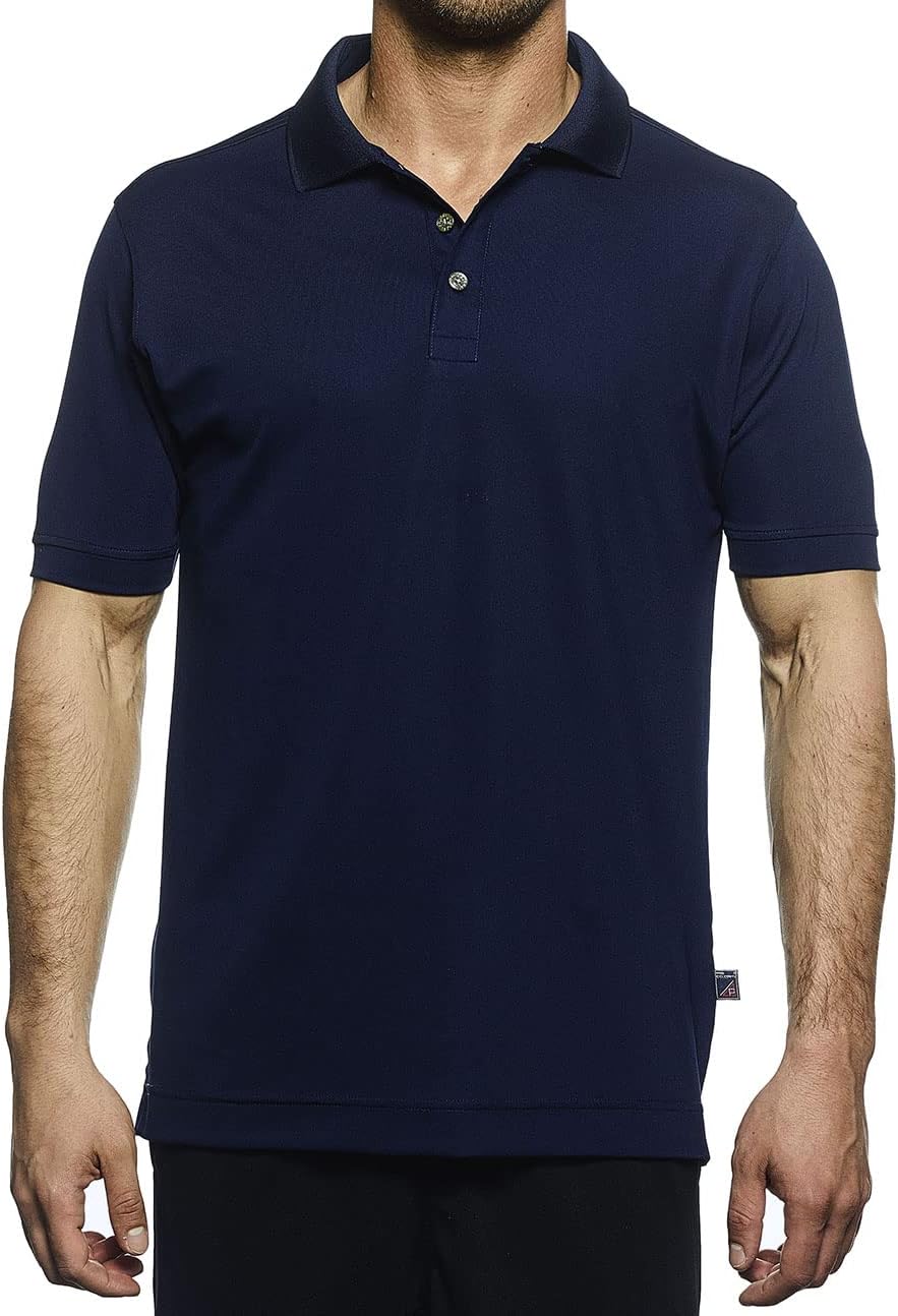 Men's Champion Polo Shirt (Large, Navy)
