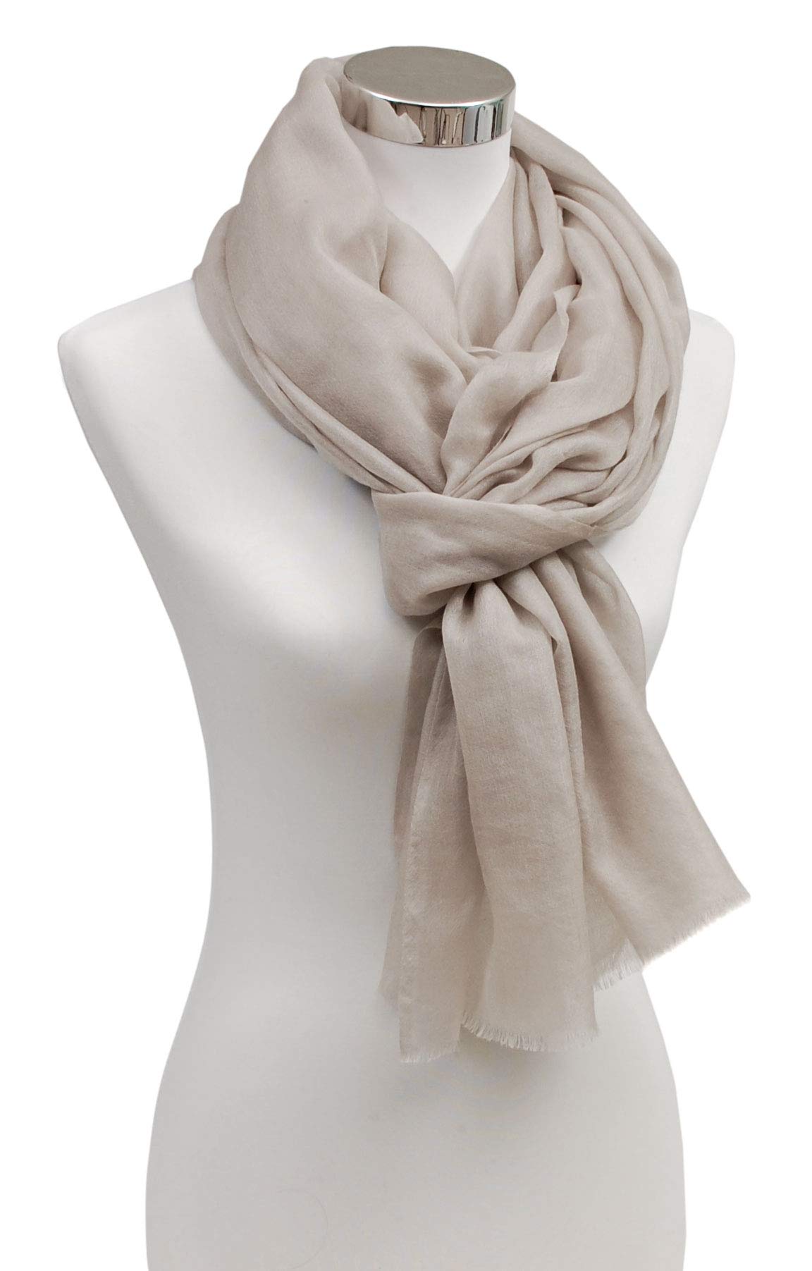 Bovari Kaschmir Schal Damen - 100% Kaschmir - Extra Leicht/Hauchzart - Premium Cashmere - extra dünner Schal/Sommerschal - 200 x 70 cm