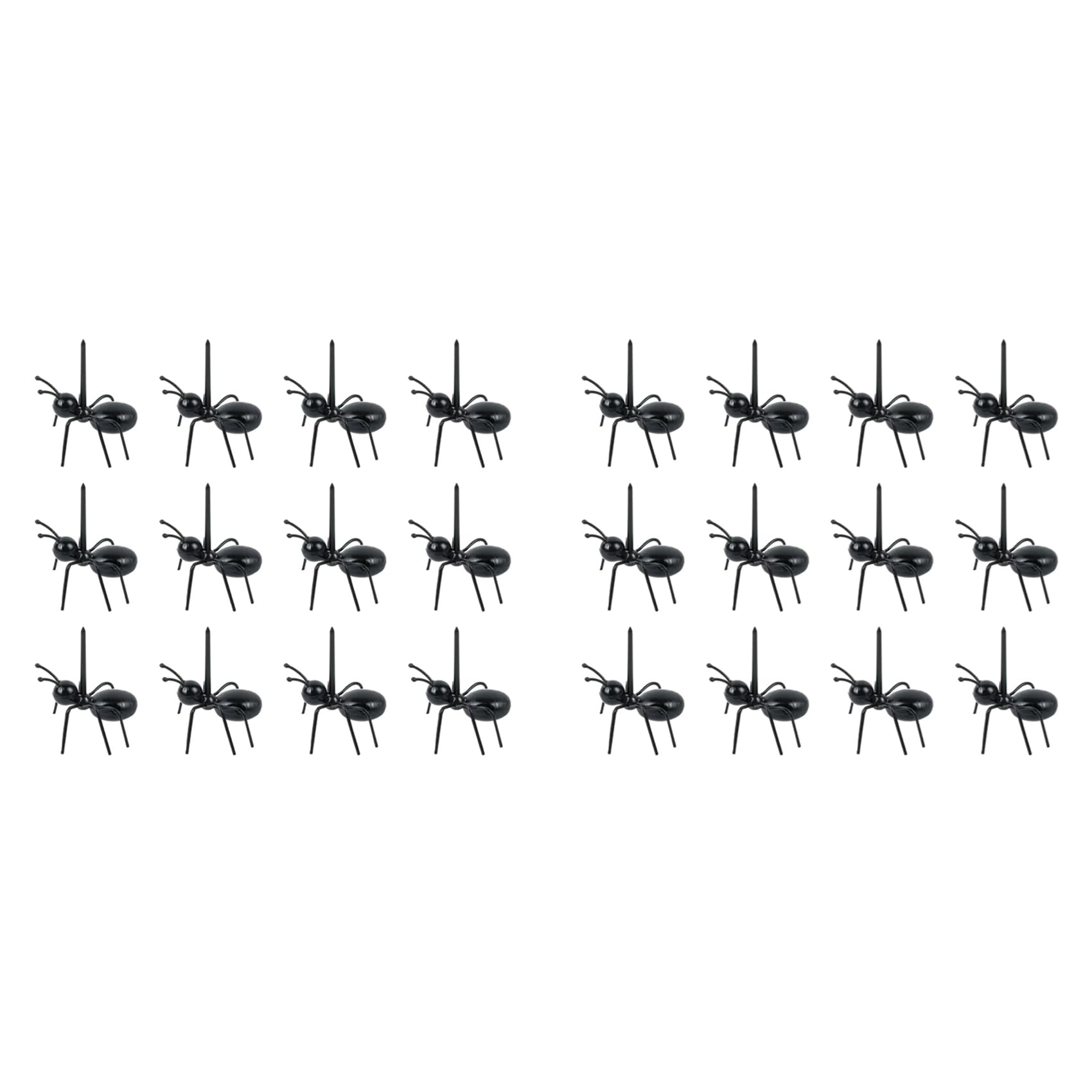 Vjsujehgy 24Pcs Ant Toothpicks Fruit Dessert Fork, Reusable Ant Food Pick, Animal Appetizer Forks for Snack Cake Dessert