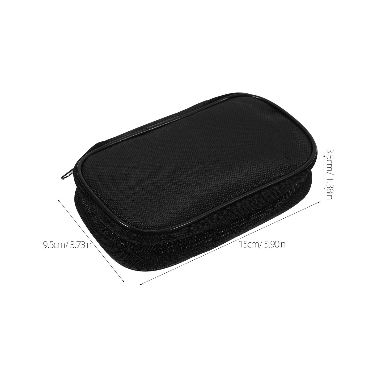 VILLCASE Schwarze Blutzuckermessgerät Tasche aus Stoff Leichte und Tragbare Diabetes Organizer Aufbewahrungstasche für Rucksack und Andere Taschen