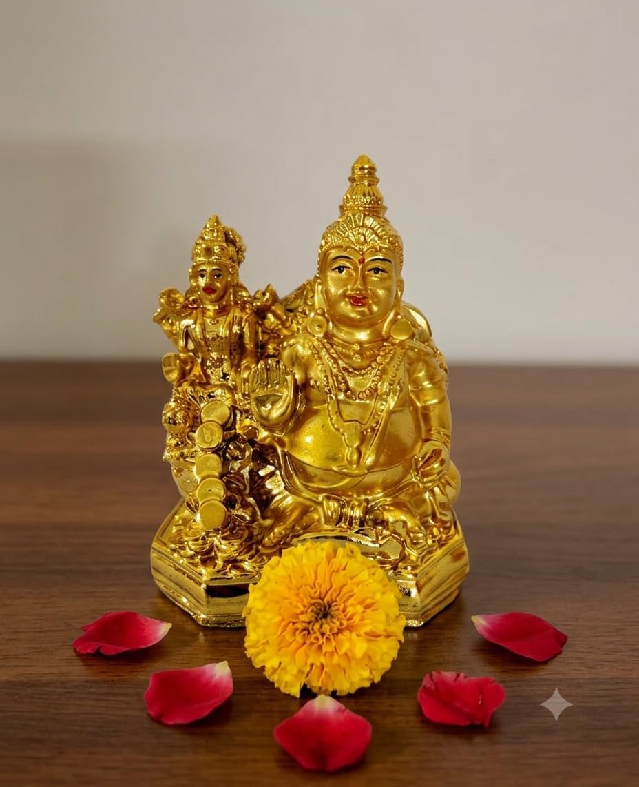 Lakshmi & Kuber Statue - Wealth & Prosperity Gift -7