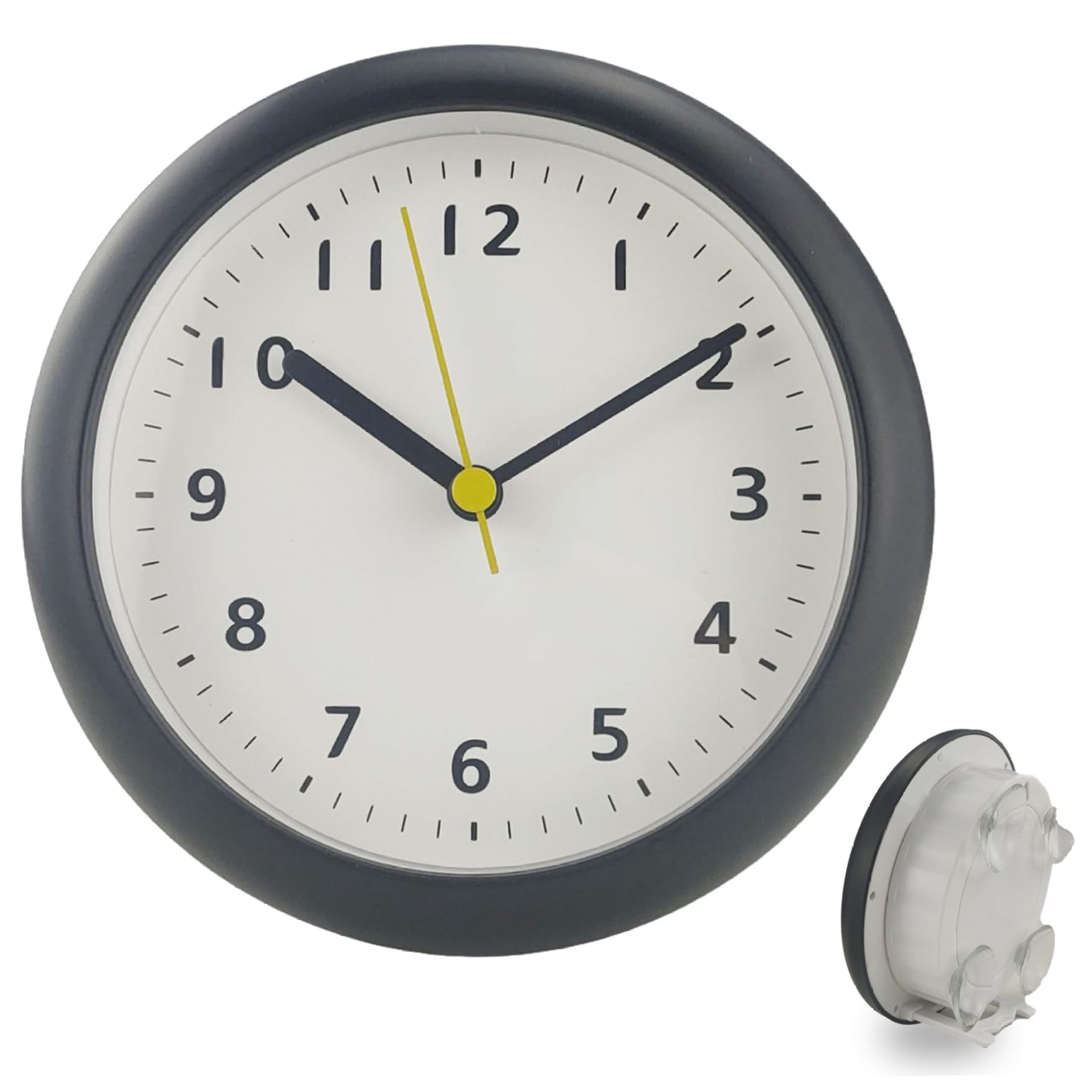 Horloge cuisine et salle de bain étanche sans tic-tac