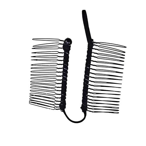 Miniatura 3 de 2 pinzas para el pelo de plátano, 30 dientes elásticos de plátano, herramienta de peinado perezoso para cabello grueso y rizado