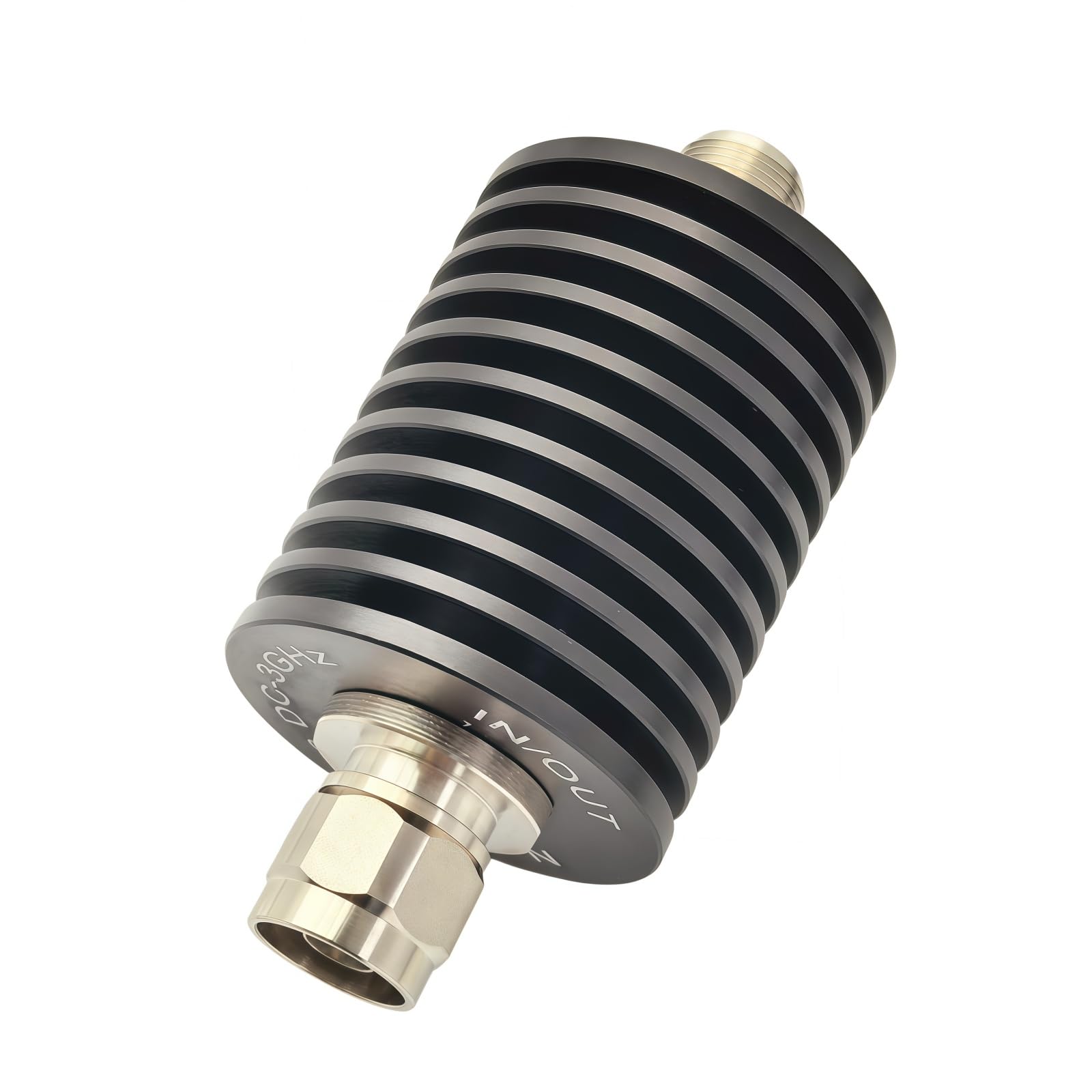 BECEN Attenuatore fisso 30db 50 Watt DC a 3GHZ 50W N tipo maschio a femmina
