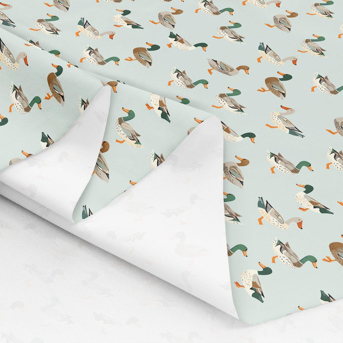 Homemissing Ente Muster Stoff 276x150cm