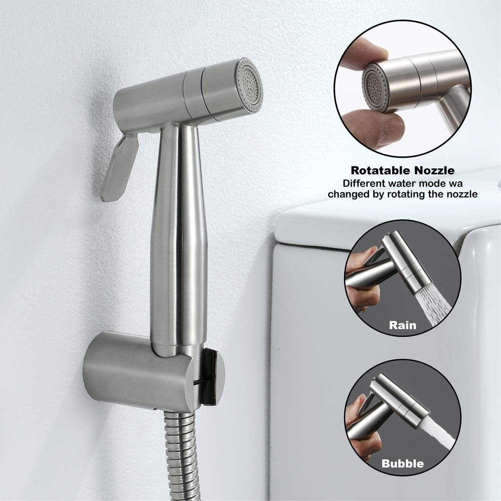 Rubinetti, Set Doccia con doccetta a Due funzioni, Kit doccetta per WC in ABS, doccetta per Rubinetto per Bagno