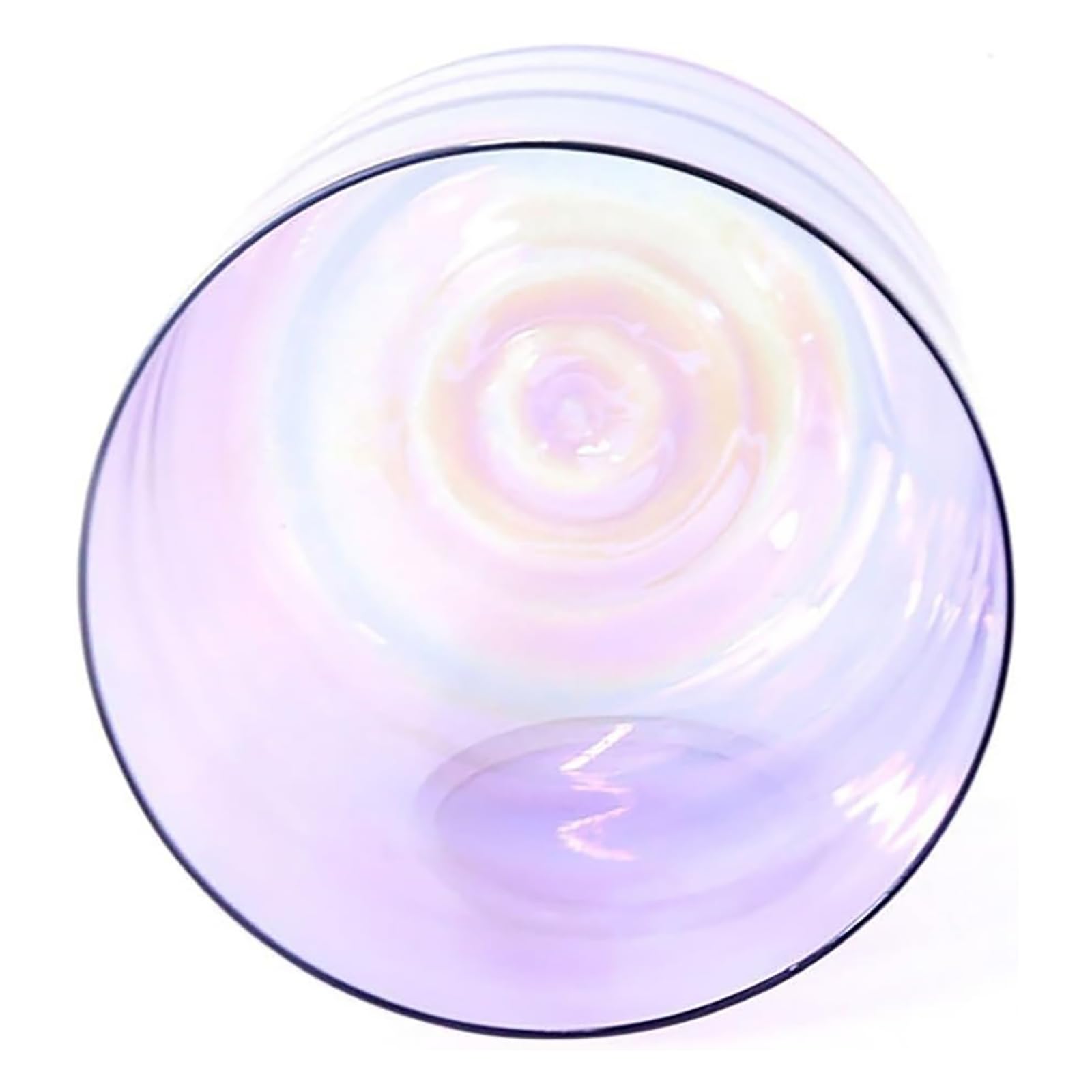 Cuenco tibetano de luz cósmica de 15 cm, cuenco de cristal de cuarzo transparente Alchemy con mazo y junta tórica incluidos, para sanación sonora, meditación, oración y reducción del estrés, morado