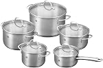 Zwilling Quadro Stainless Steel Pan Set, 60 x 50 x 30 cm, Silver