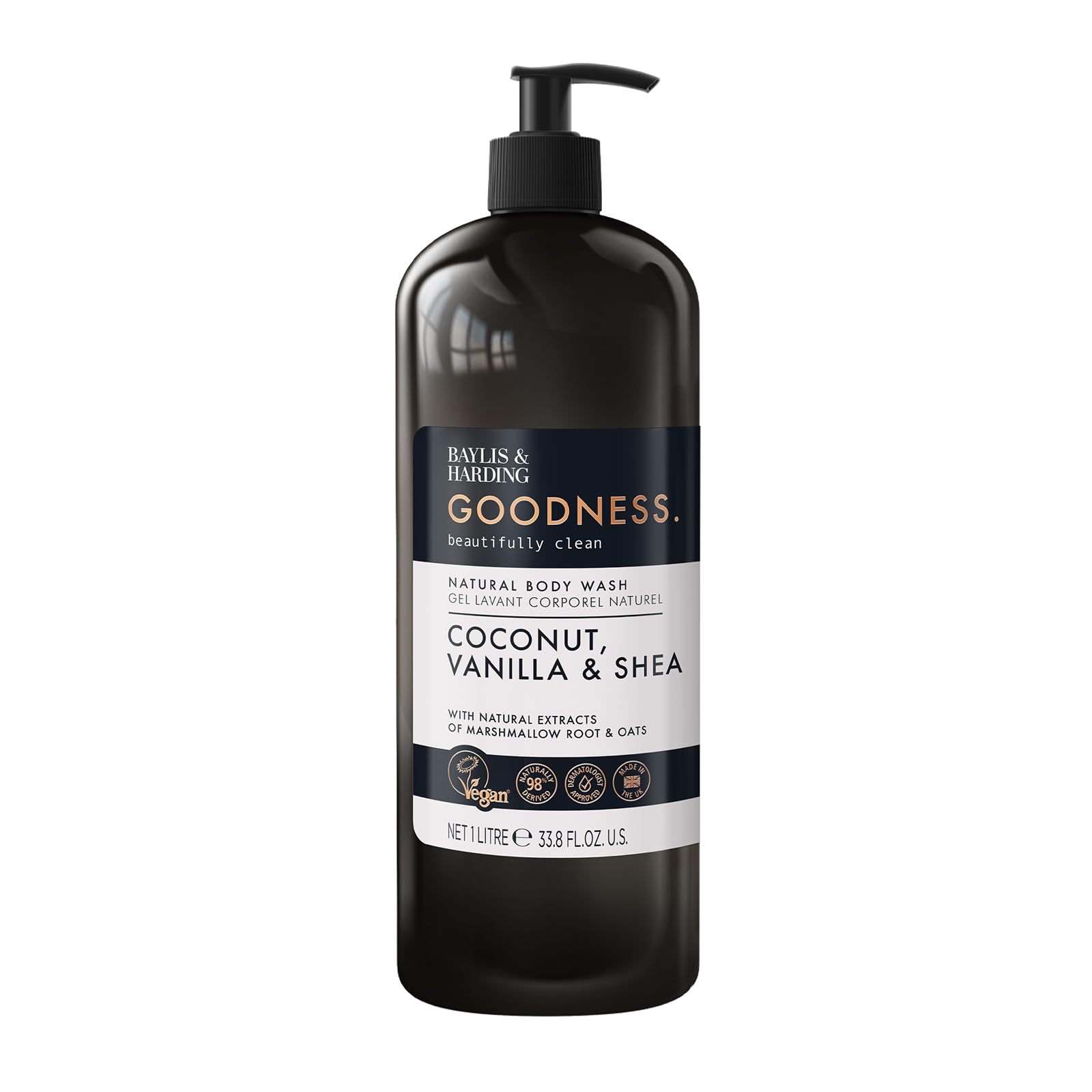 Baylis & Harding Goodness Natural Body Wash 1000ml 1 pack