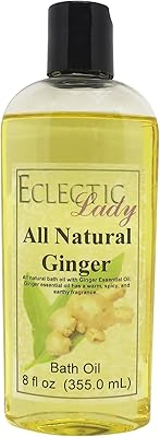 Ginger Bath Oil by Eclectic Lady, 8 oz