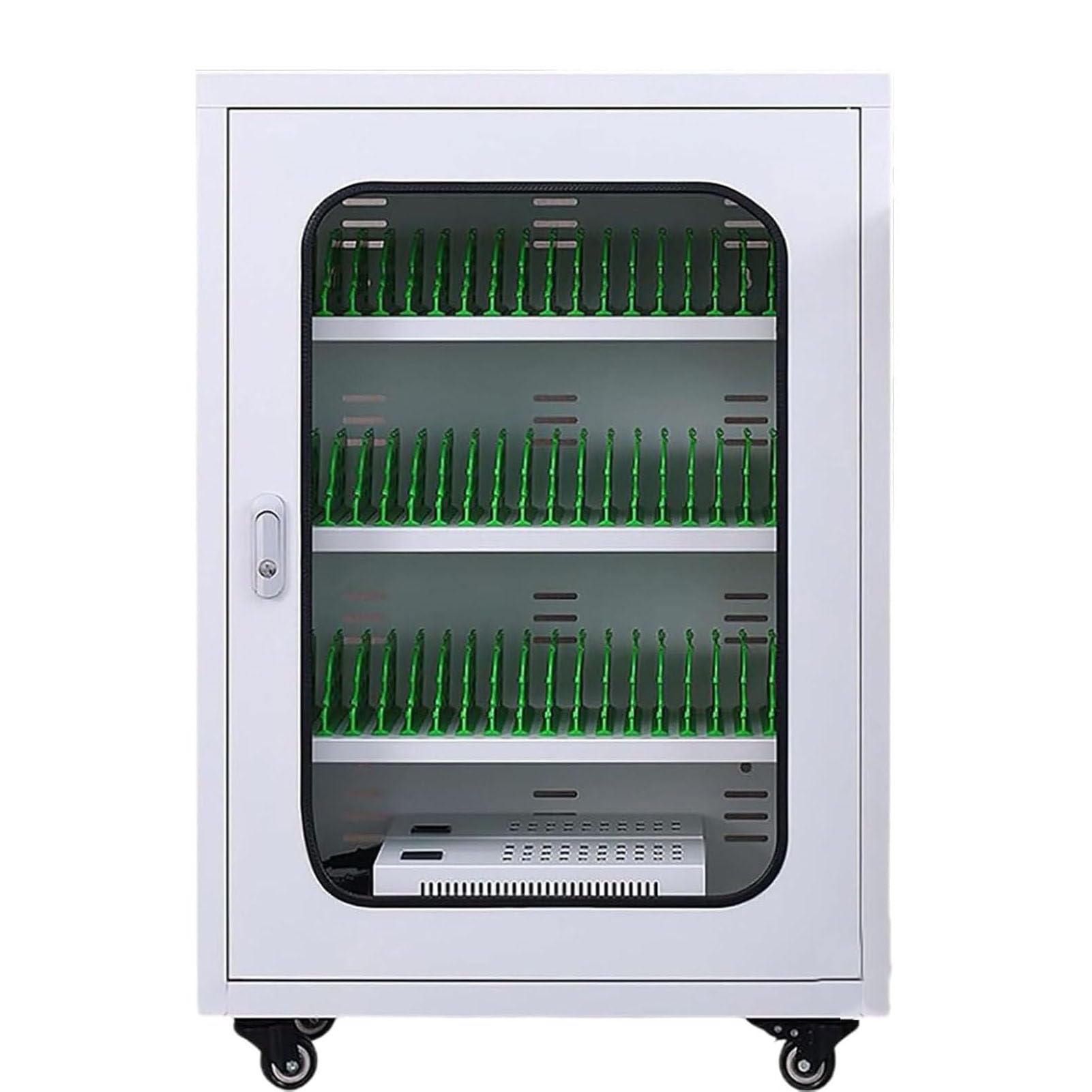 Rechargeable Cellphone Locker Storage Charging Station,6-Ports-60-Ports Mobile Phone Charging Cabinet with Charging Ports, Wheels &amp; Combination for Students and Employees