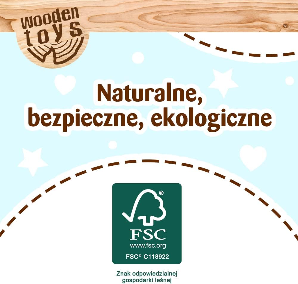 Trefl 61695 Wooden Toy, Colourful