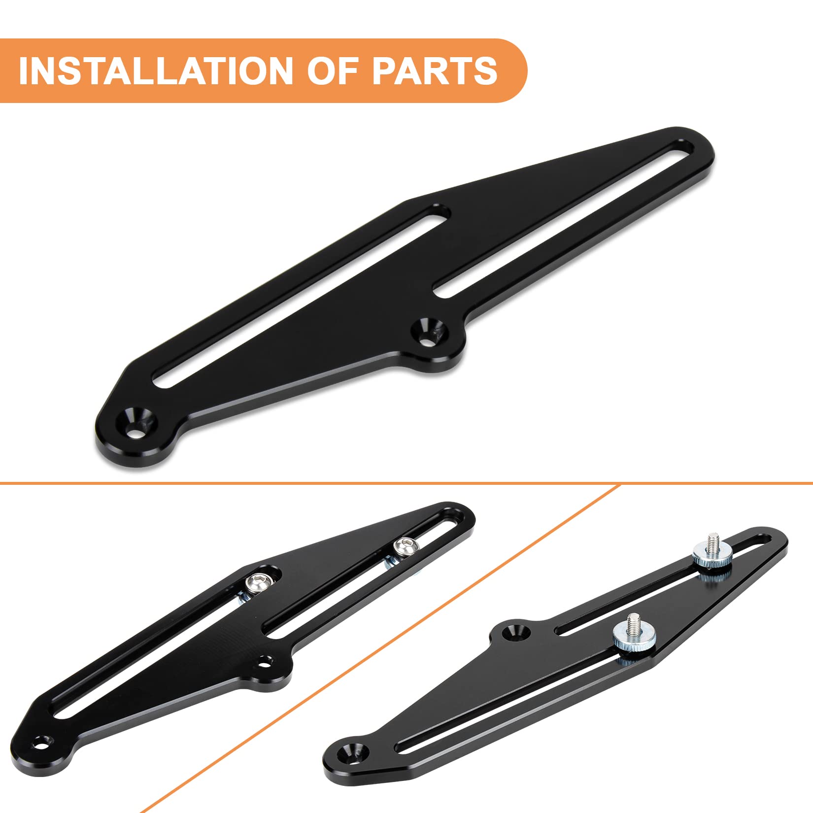 PSLER Regolatore Della Staffa del Parabrezza per TENERE 700 XTZ 700 2019 2020 2021 2022 2023, Kit di Montaggio per la Regolazione Dell'altezza del Parabrezza da 4 Pollici 100 mm Accessori Moto