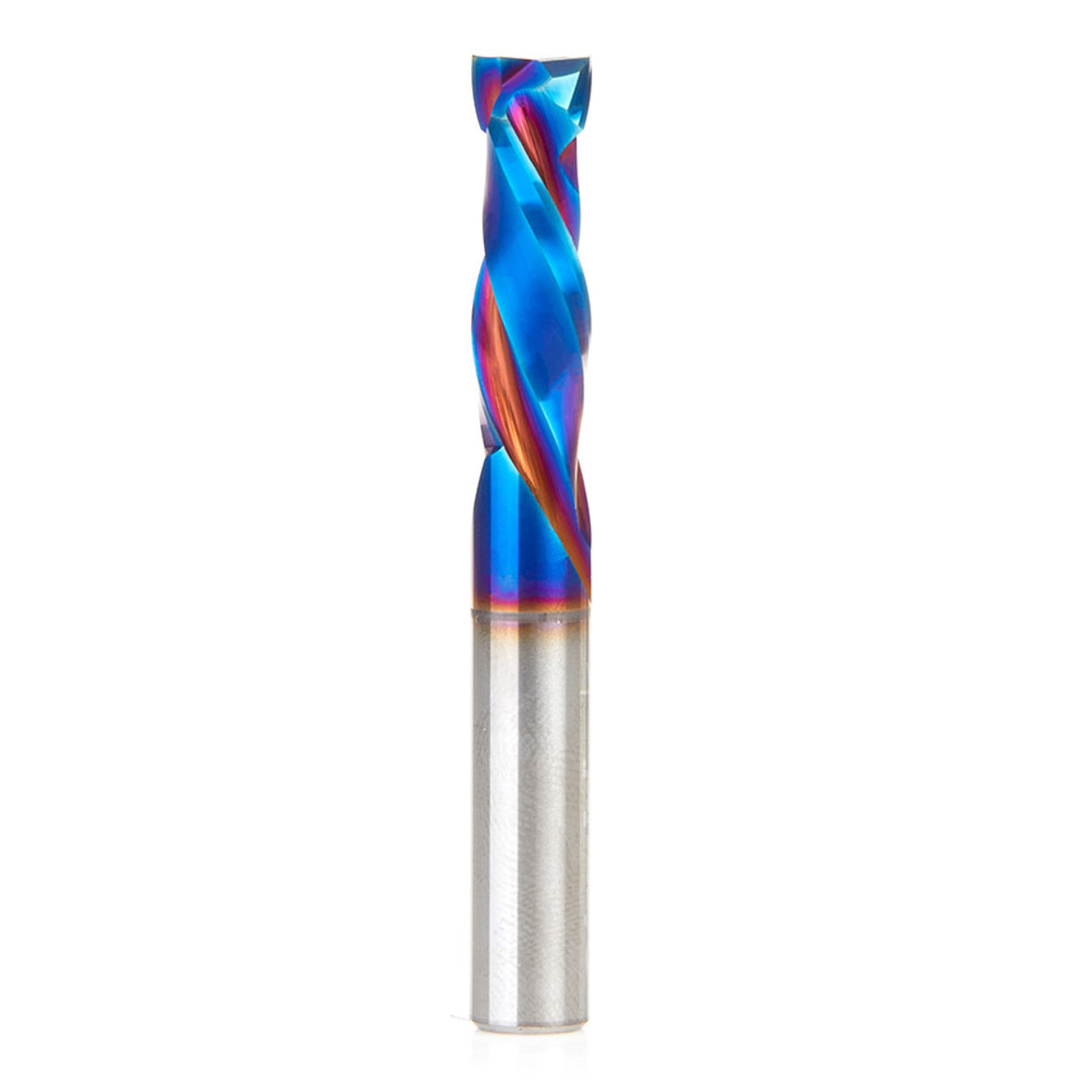 Amana Tool 48352-K CNC SC Spektra Extreme Tool Life Coated Mortise Compression Spiral 8mm D x 25mm CH 6mm SHK 64mm Long 2 Flute Router Bit