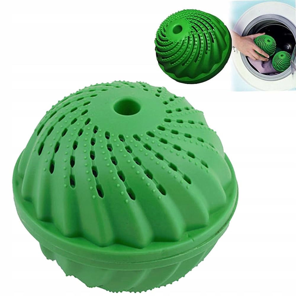 Palla per Lavaggio Lavatrice, Bucato Panni Vestiti Lavatrice, NO Sapone o Detersivo, Pallina Fino a 1500 Lavaggi, Carico Max 5 Kg, Lavare Centrifuga Sporco