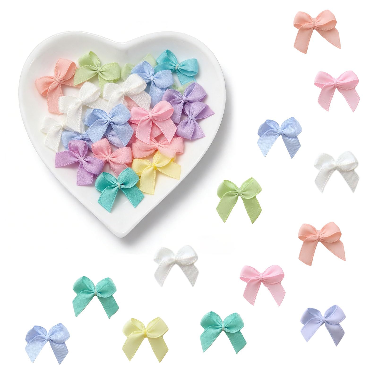 128 Pezzi Fiocchi Regalo Mini Decorativi Fiocco Matrimonio Colorazione Macaron