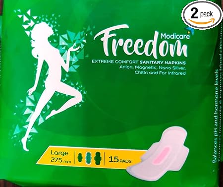 Modicare Freedom Comfort Sanitary Napkin Large 290 mm (15 Pads)
