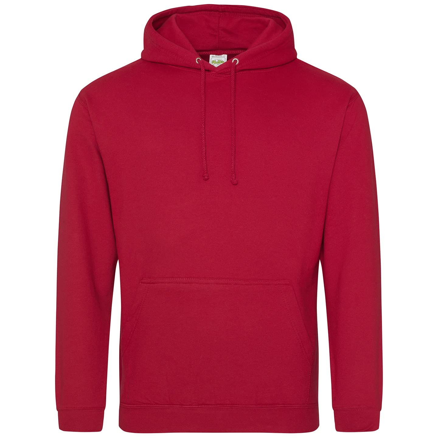 AWDis Men's College Hoodie, Red (Fire Red), Medium