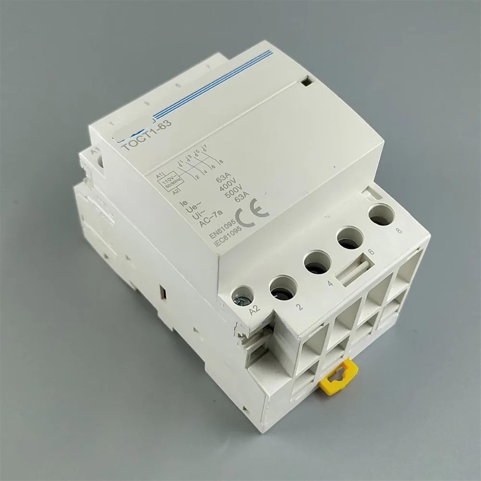VSPPJYFG 4P 63A 110V Coil 400V 50/60HZ Din Rail Household Ac Modular Contactor 4NO Or 2NO 2NC Contactors 1Pcs(4P 63A 4NO 110V)