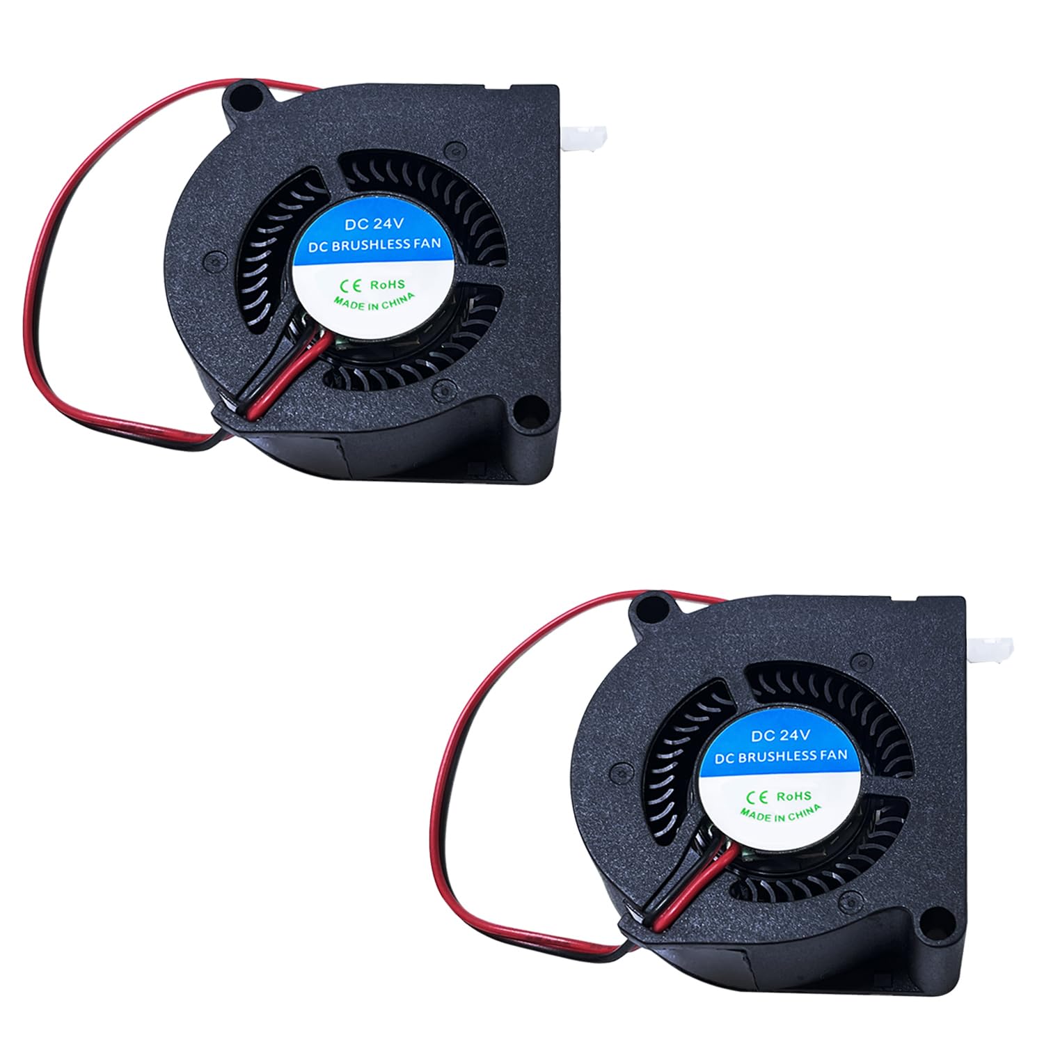 RugooSpink 2PCS Blower Fan for Kobra 3/Kobra 2 Series 5020 DC 24V Hotend Heat Sink Axial Cooling Fan Extruder Hotend Fan for Kobra 2 /Kobra 2 Max/