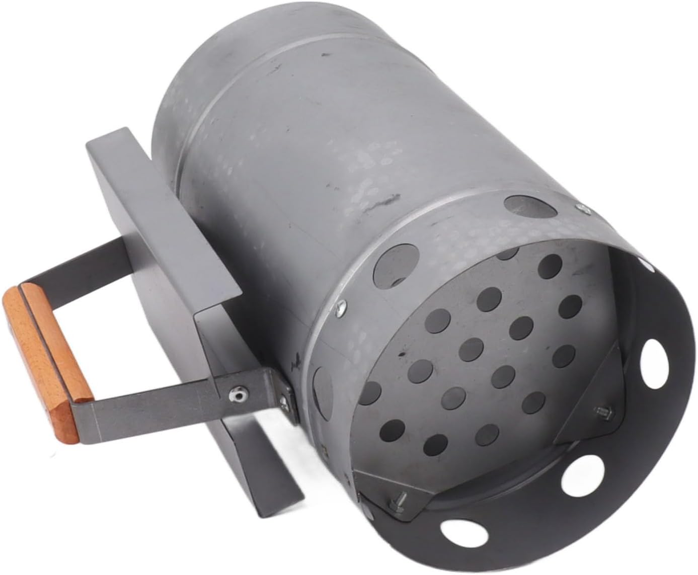 Grill Chimney Starter Wood Handle Compact Barbe Chimney Starter for Outdoor Cooking Camping Chimney StarterGrill Chimney StarterChimney Charcoal StarterBBQ Chimney Starter