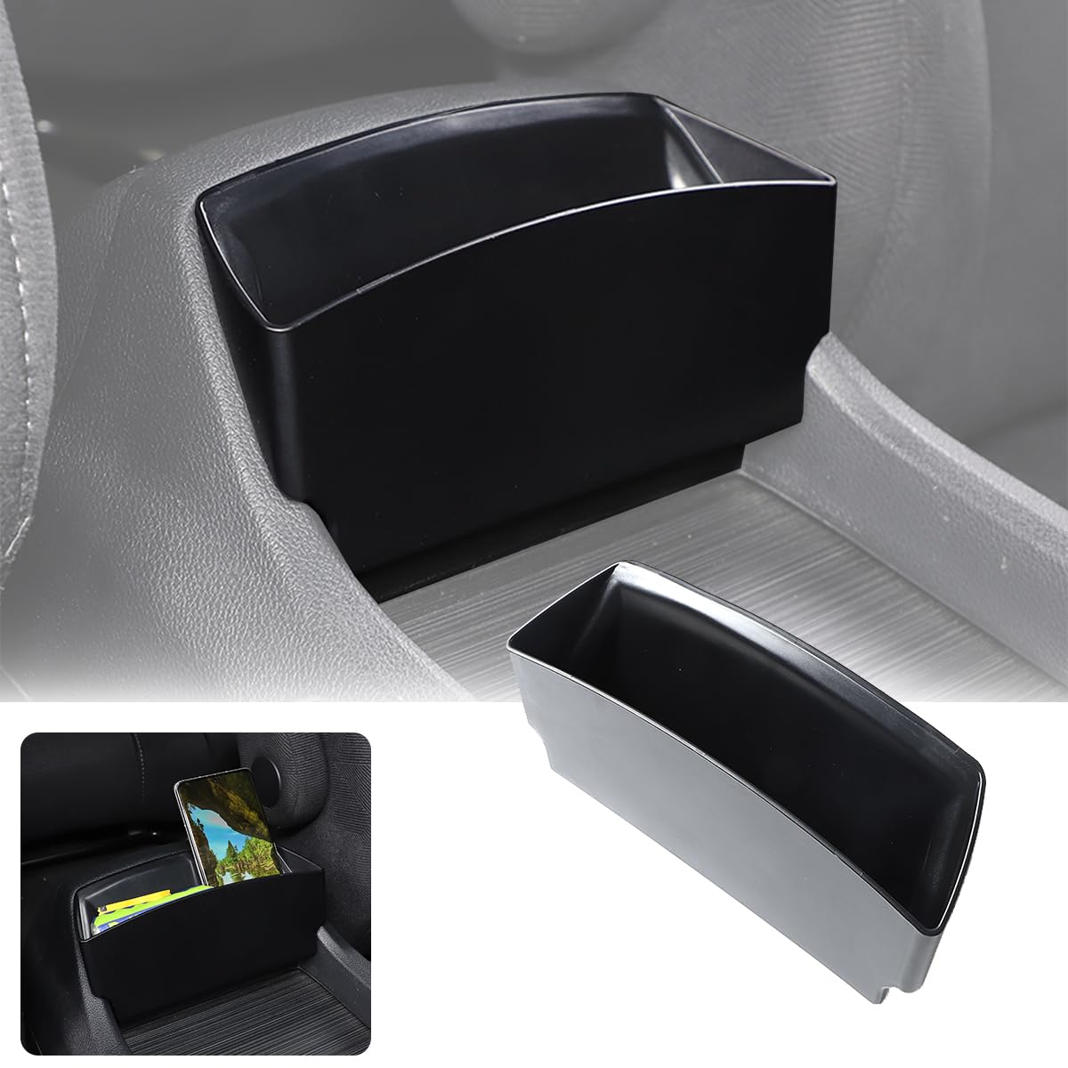 Car Center Armrest Storage Box,Armrest Organizer Tray,Phone Storage Tray,for Honda Pilot 2016-2022,Honda Ridgeline 2017-2023,Honda Passport 2019-2023,Center Armrest Organizer (Style C)