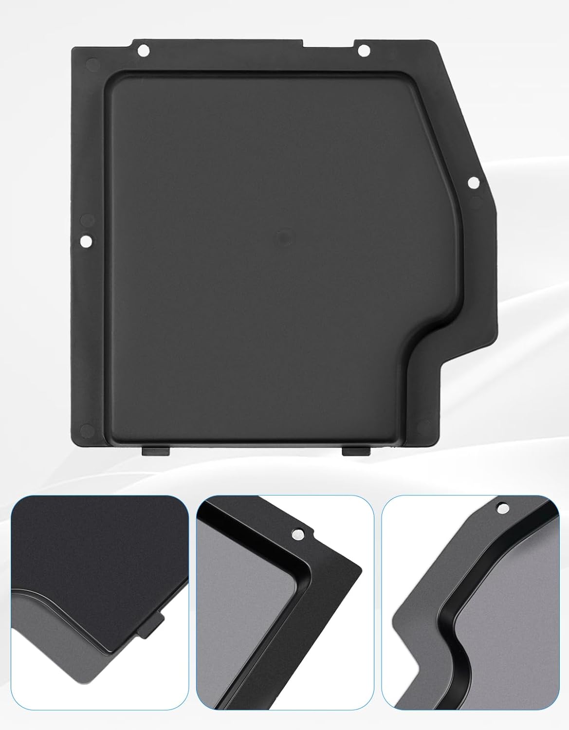 A & UTV PRO Battery Cover Kit for Can Am Maverick X3 MAX 2017-2025 All Models, Plastic Battery Cover Plate Accessories, Black, 1PC