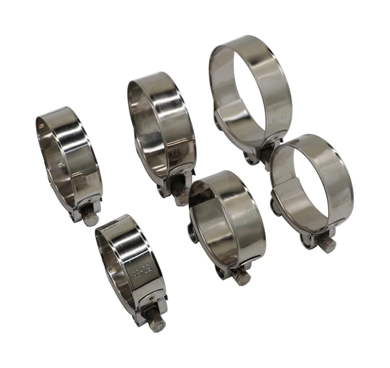 Schlauchschellen, Auspuff-V-Band-Klemme, V-Band-Klemme, Universal-T-Bolzen-Schlauch, Edelstahl, 17–103 Mm(40MM-43MM)