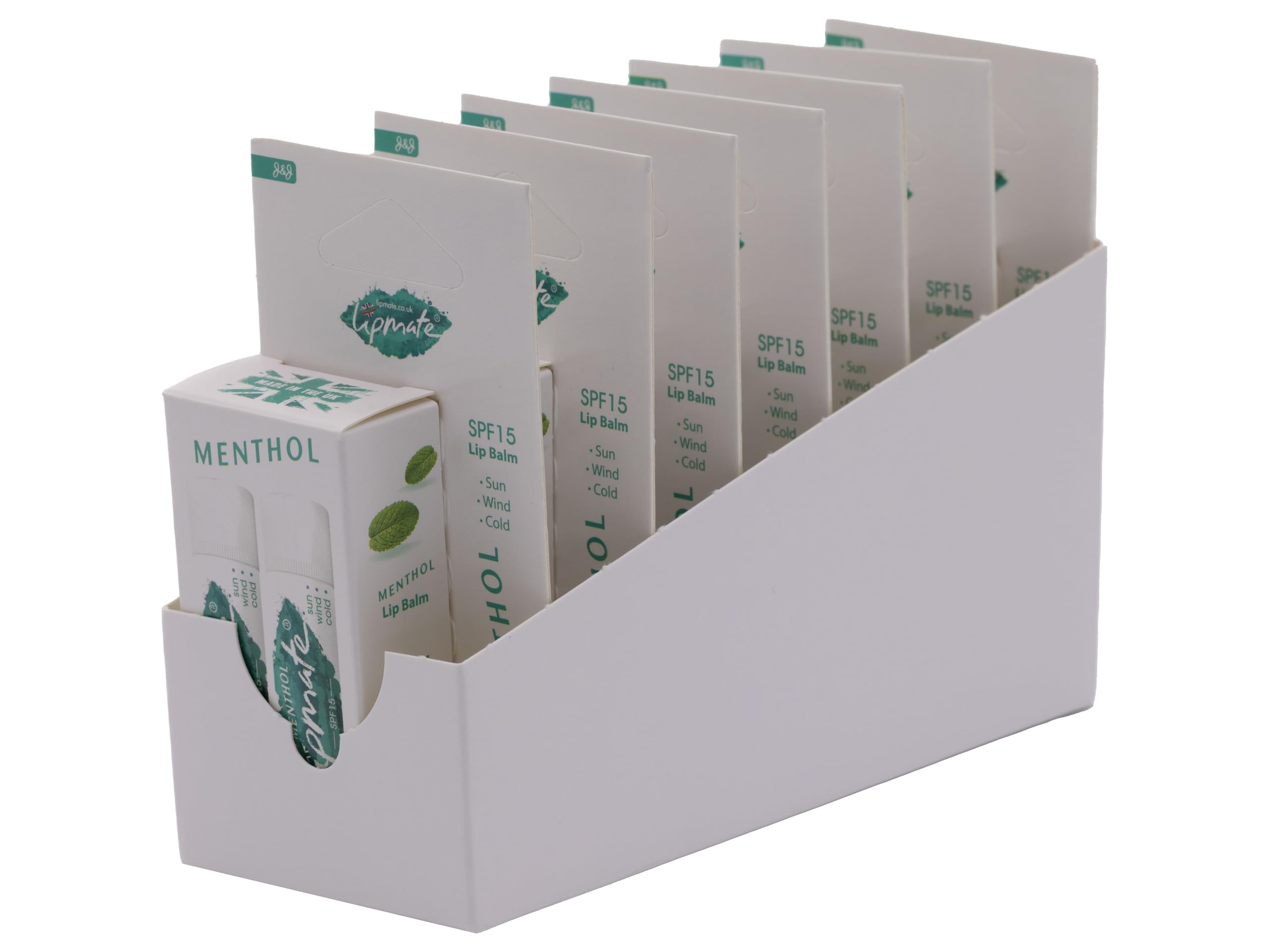 Menthol Lip Balm, Box Pack of 14 Lipbalms (7 x 2) Hydrating, Sun Protection, Moisturizing, Softening Lipcare