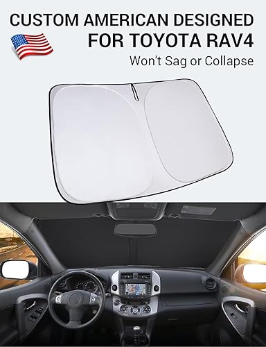Vista 968 de Proadsy Parasol para parabrisas para BMW X1 F48 2016-2022 de 4 capas plegable, protector de parasol frontal que bloquea los rayos UV y mantiene