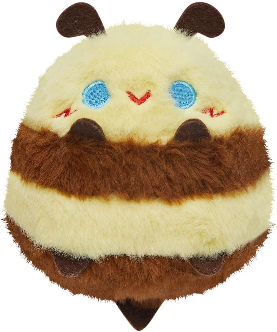 OLAOLA Cute Bee Plush Pillow, Soft Honeybee Stuffed Animals, 11.8 Inch Plushie Toy with 2 Small Bees for Kids Adults