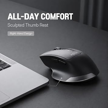 INPHIC Wireless Mouse Rechargeable, [Battery Level Visible], Silent Click