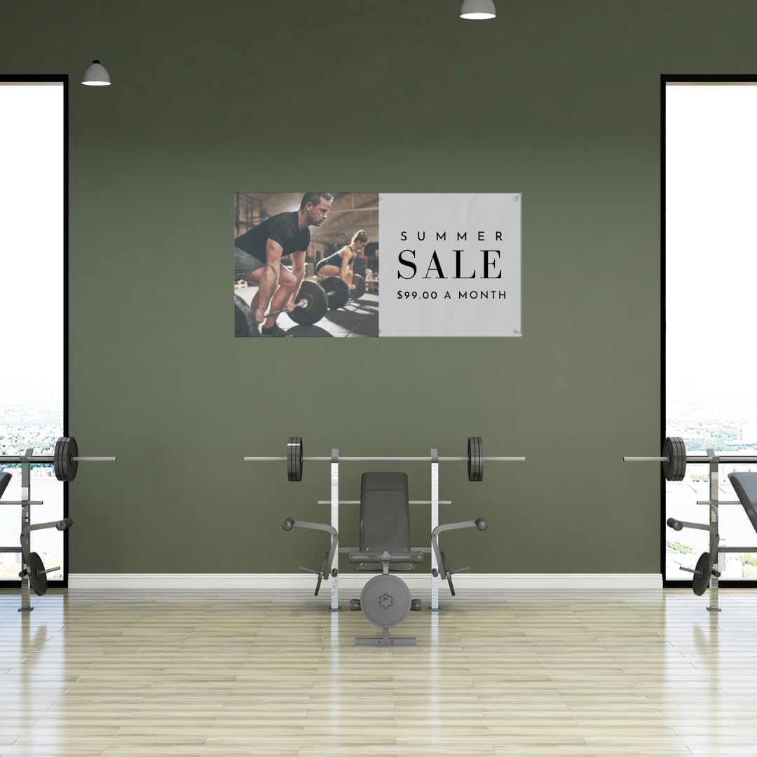 Custom 3x6 Indoor or Outdoor Heavy Duty Vinyl Banner for Business, Birthdays, Holidays, & Special Events (16, Ounces)