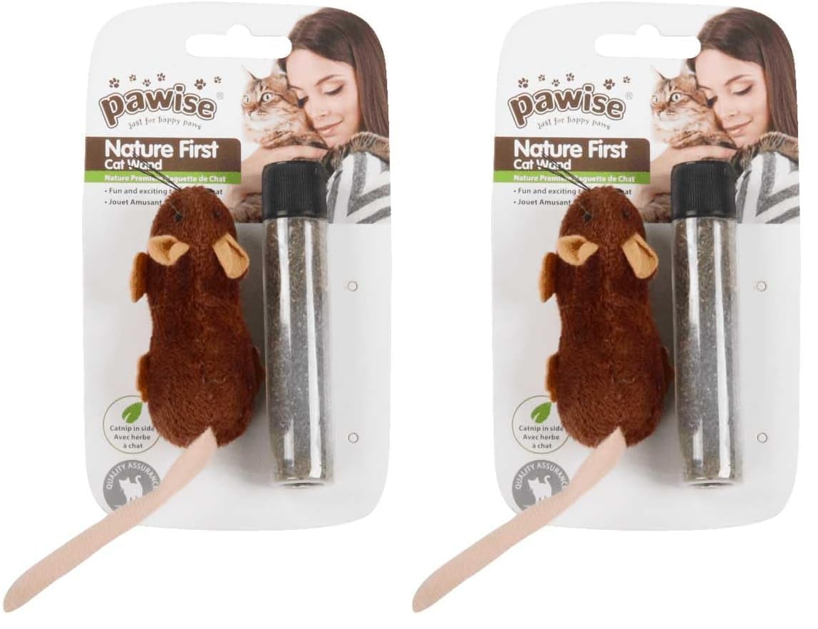Pawise Kedi Oyuncağı Catnipli Fare (2 paketi)