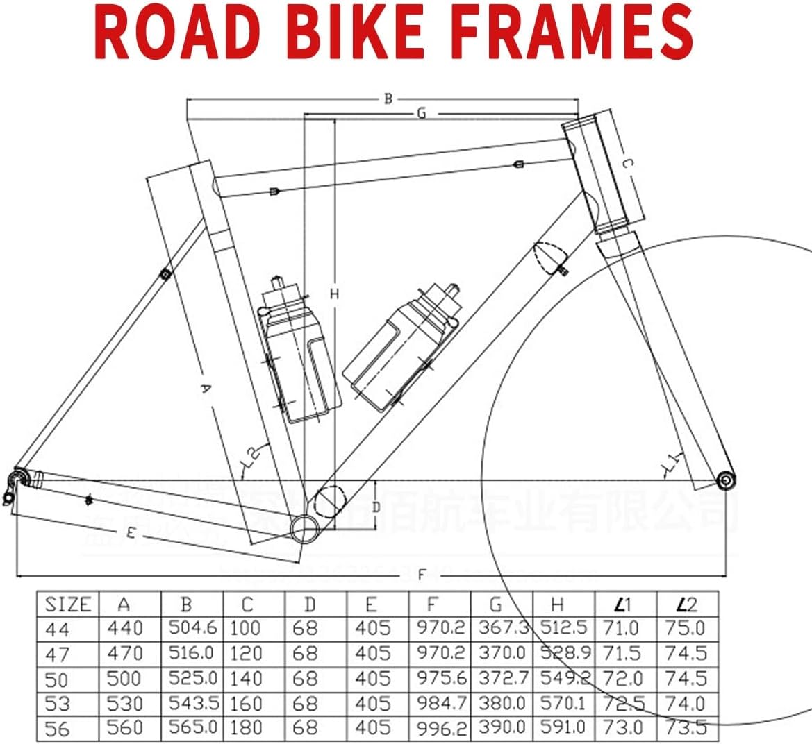 700C Road Bike Frameset 47/50/53cm Cr-Mo Steel Frame C Brake 100/130mm Quick Release Bike Frames with Carbon Fork
