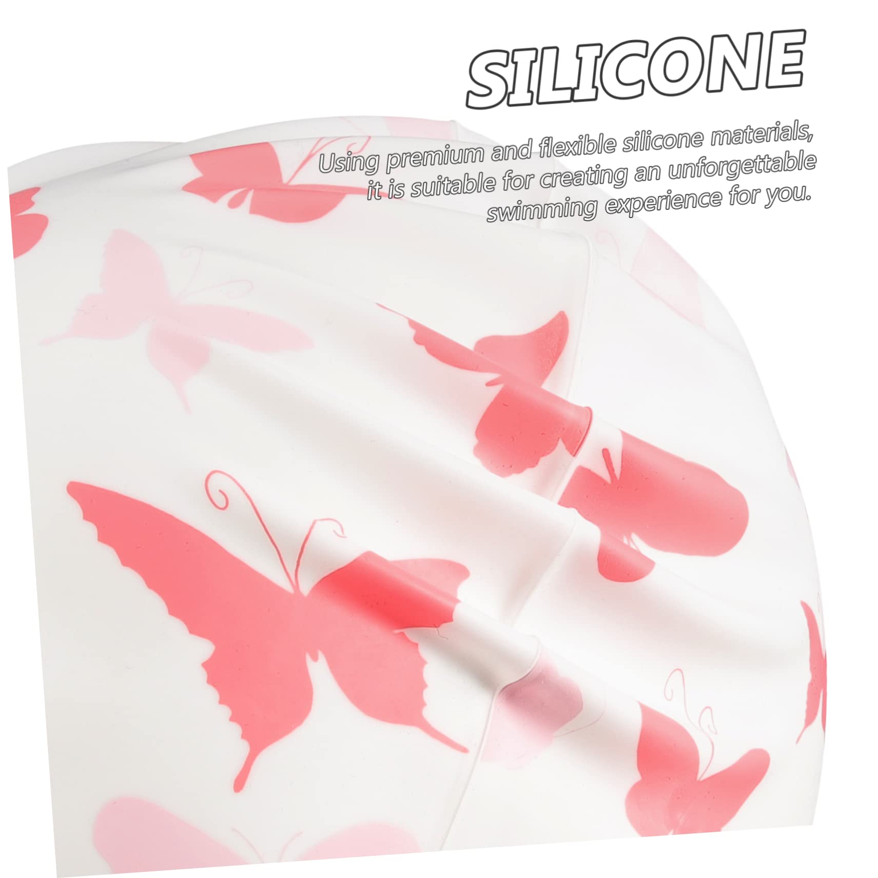 BESPORTBLE 4 Pièces Bonnet de Bain en Silicone imperméable Cheveux Bonnet de Bain Chapeau de Soleil Bonnet de Natation Femme Bonnet de Bain Adulte Bonnet Piscine Enfant Chapeaux de Bain