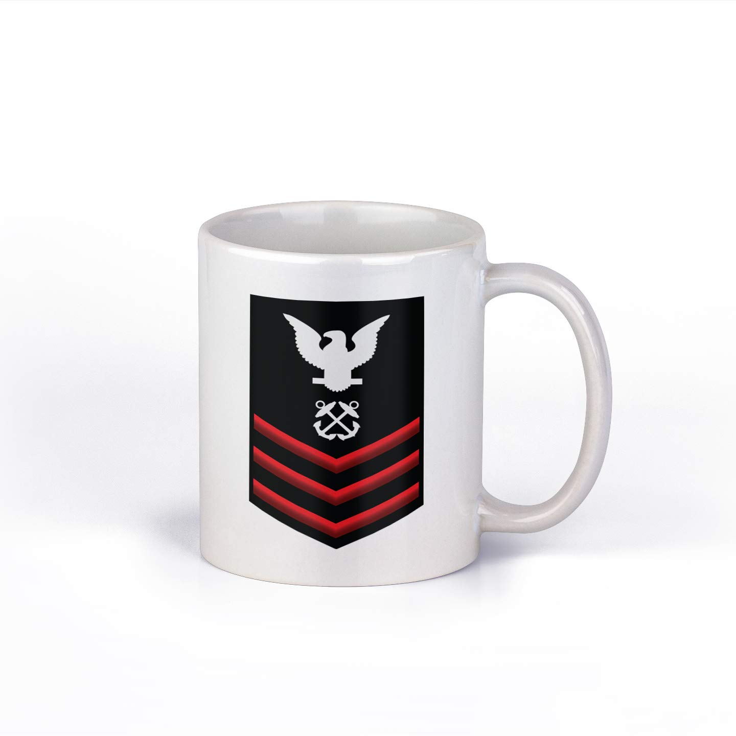 Navy E6 PO1 Petty Officer 1st Class Sleeve Ceramic 11 Ounce Coffee Mug |E6NAVY2