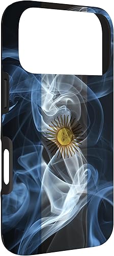Vista 81 de iPhone 11 Smoky Argentina Flag - Funda de orgullo argentino estilo humo