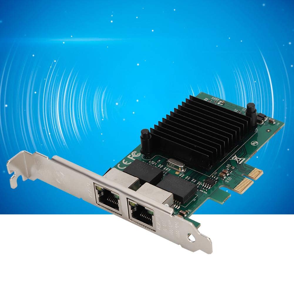 Mini Carte réseau sans Fil 10/100 / 1 000 Mbits/s, Carte réseau Gigabit Ethernet à Double Port, Carte Adaptateur réseau 2.1 PCI-E x1 pour Freebsd/Linux/VMWare ESXi 7