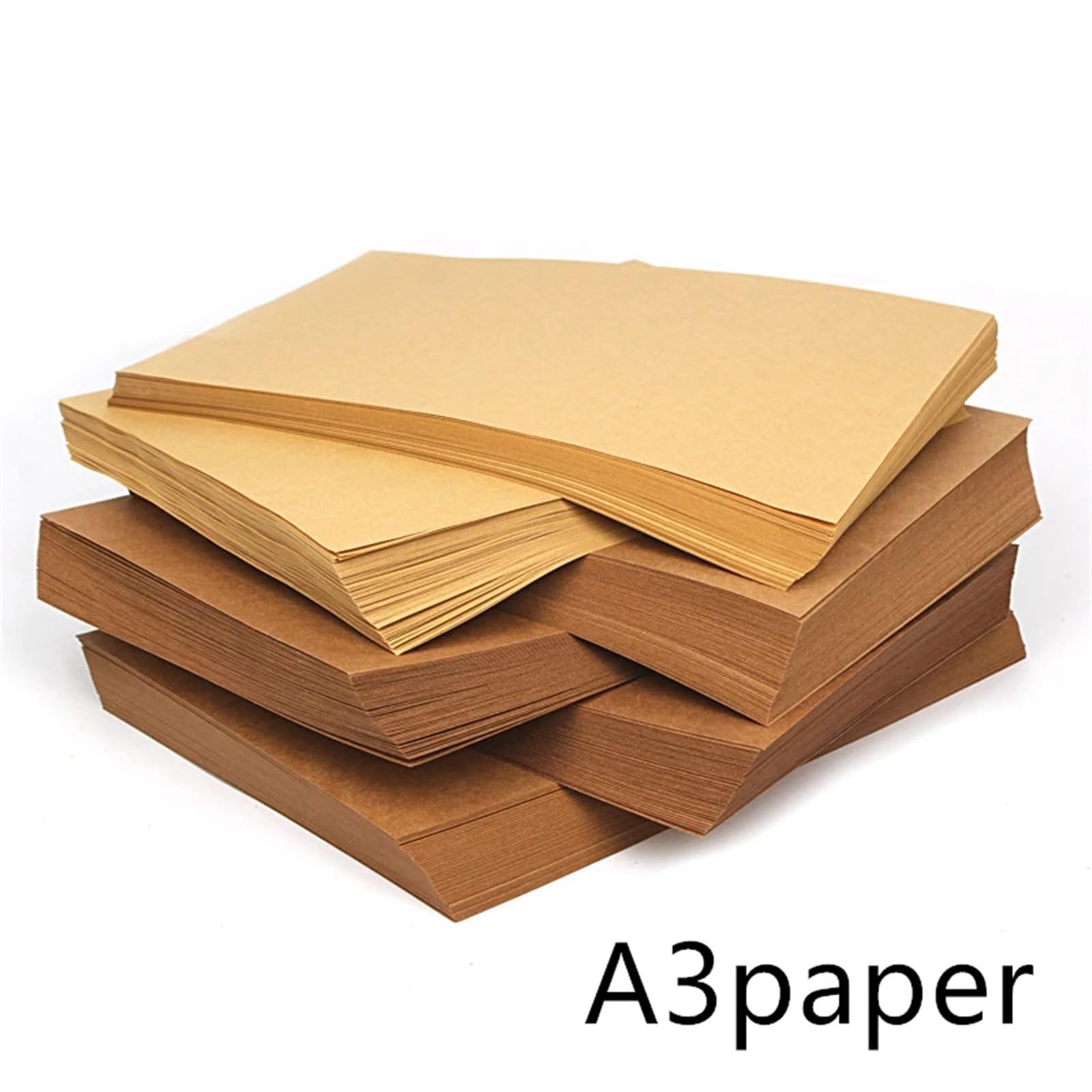 Papier Kraft Lot de 20 Feuilles de Papier Kraft Brun A3 70-200 g/m² for Fabrication de Cartes Artisanales, Carton épais(100gsm 20pcs)